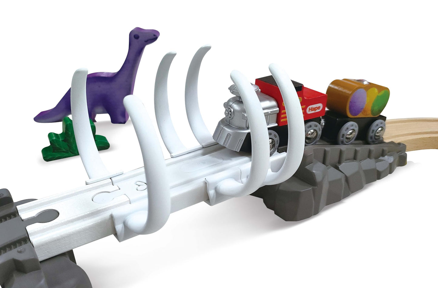 Hape Dinosaur Railway Adventure Set – Glow-in-the-Dark Dino Train Playset