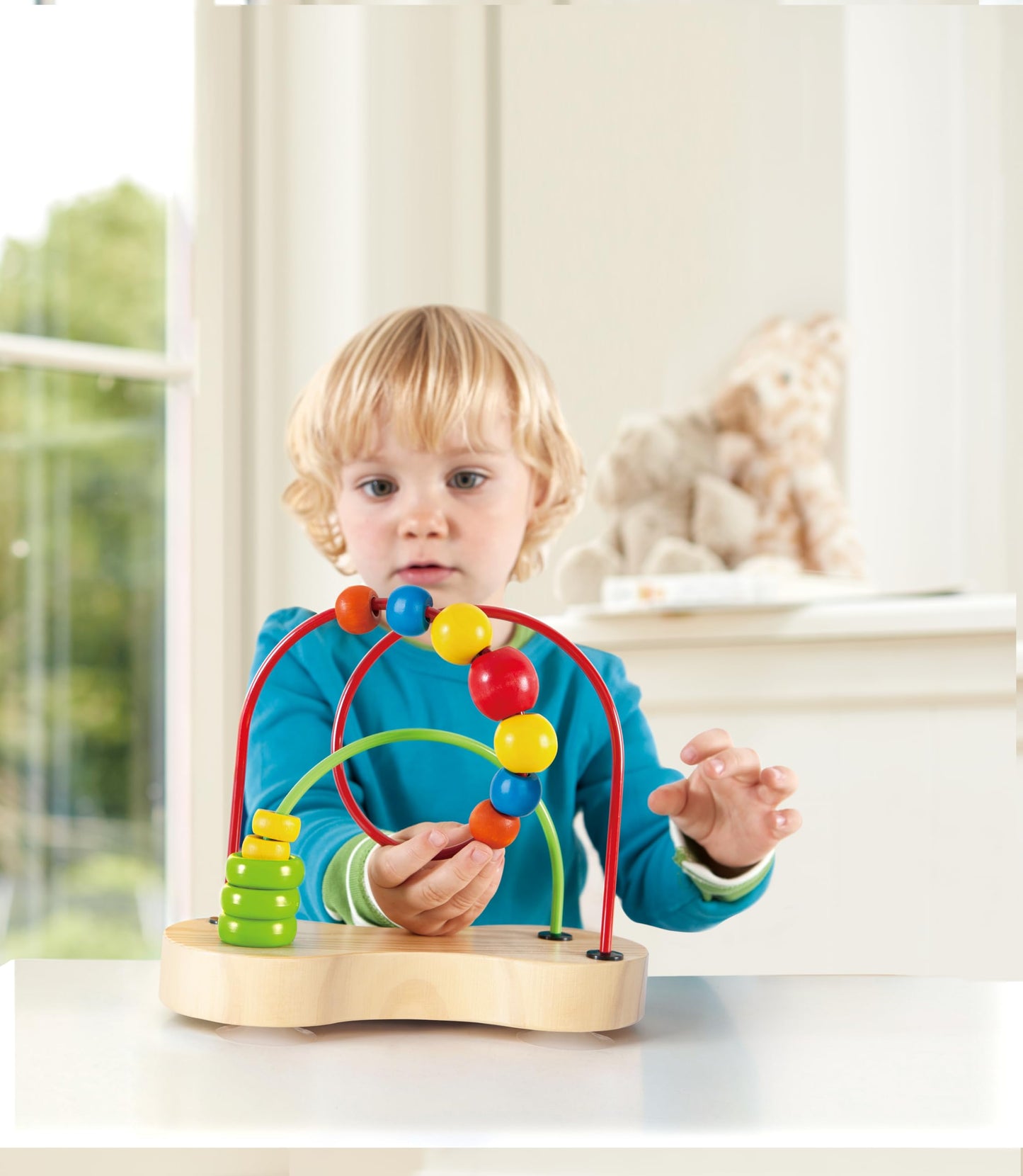 Hape Double Bubble Wooden Bead Maze — Award-Winning Educational Toy for Babies & Toddlers