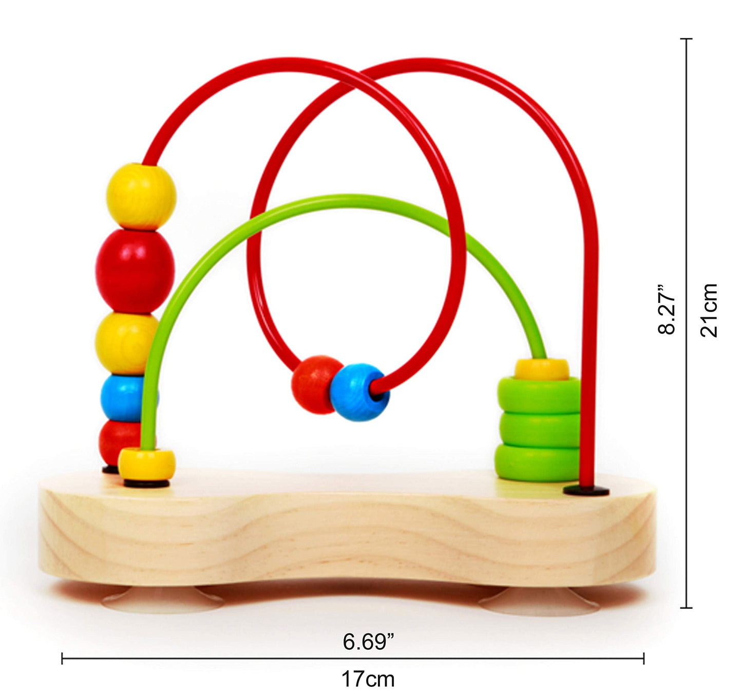Hape Double Bubble Wooden Bead Maze — Award-Winning Educational Toy for Babies & Toddlers