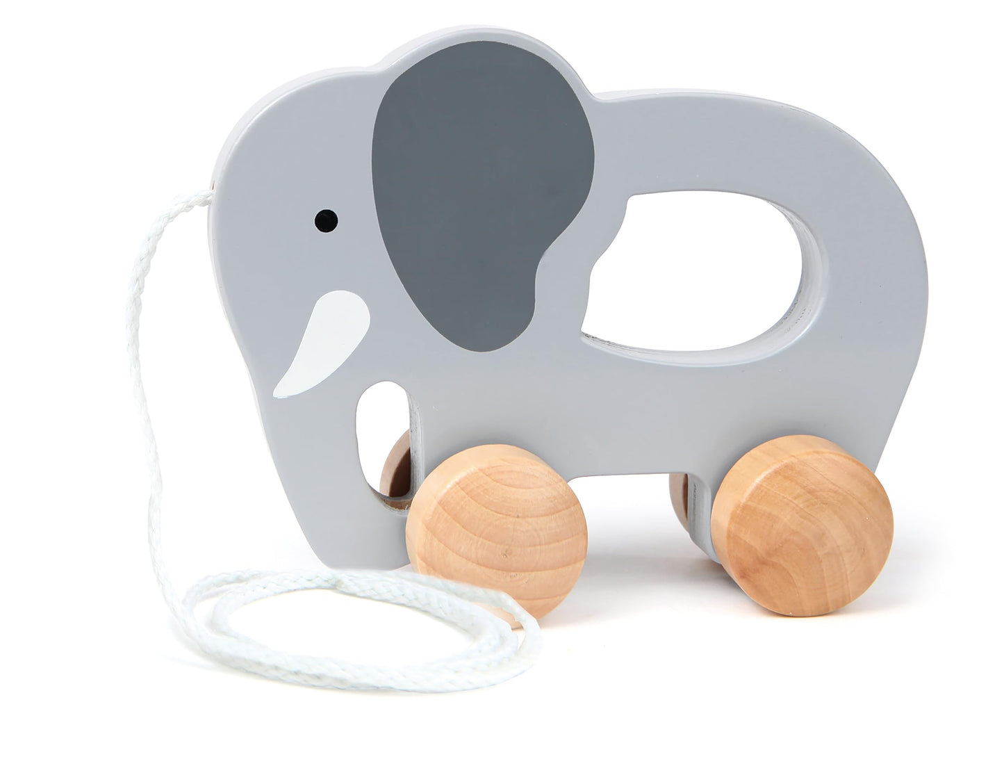 Hape Wooden Elephant Pull-Along Toy – Push & Pull Early Learning for Toddlers 1+