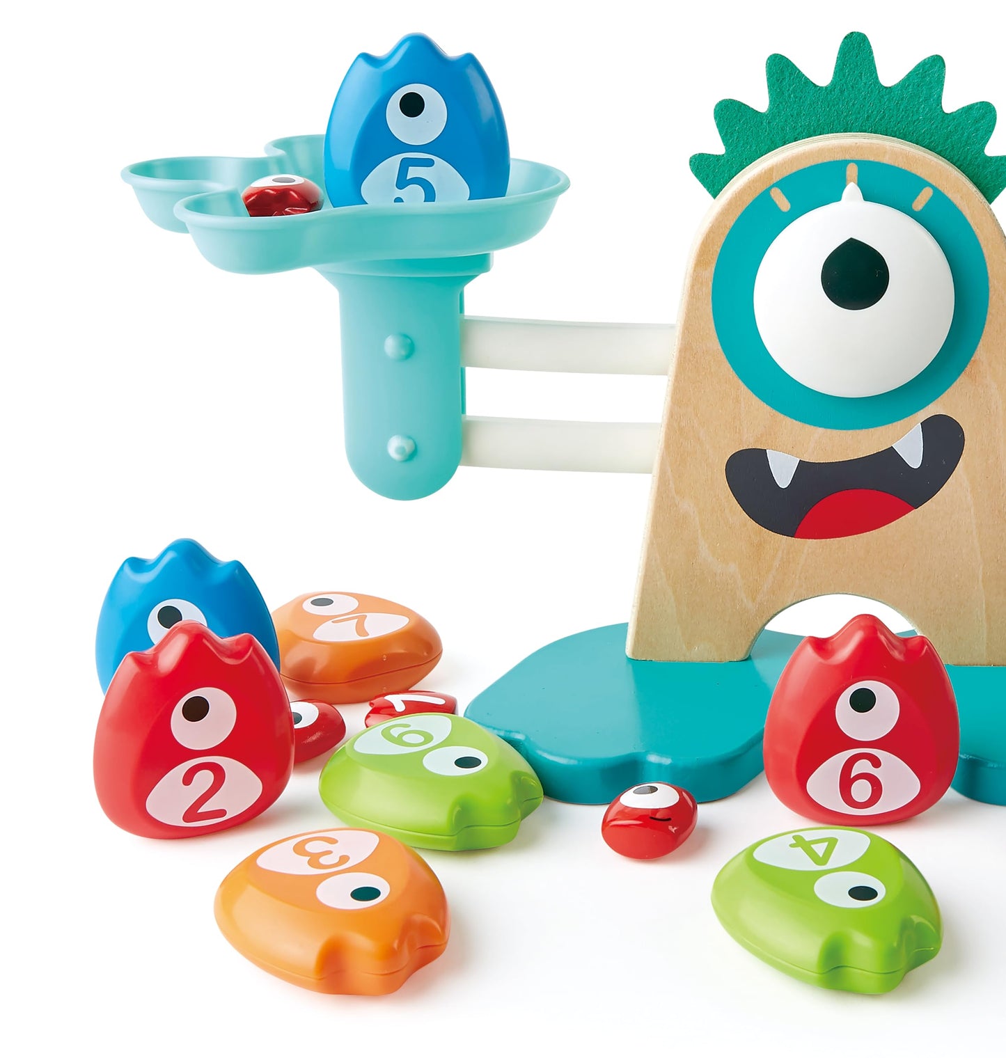 Hape Math Monster Scale Toy – 22-Piece Counting & Balance STEM Game
