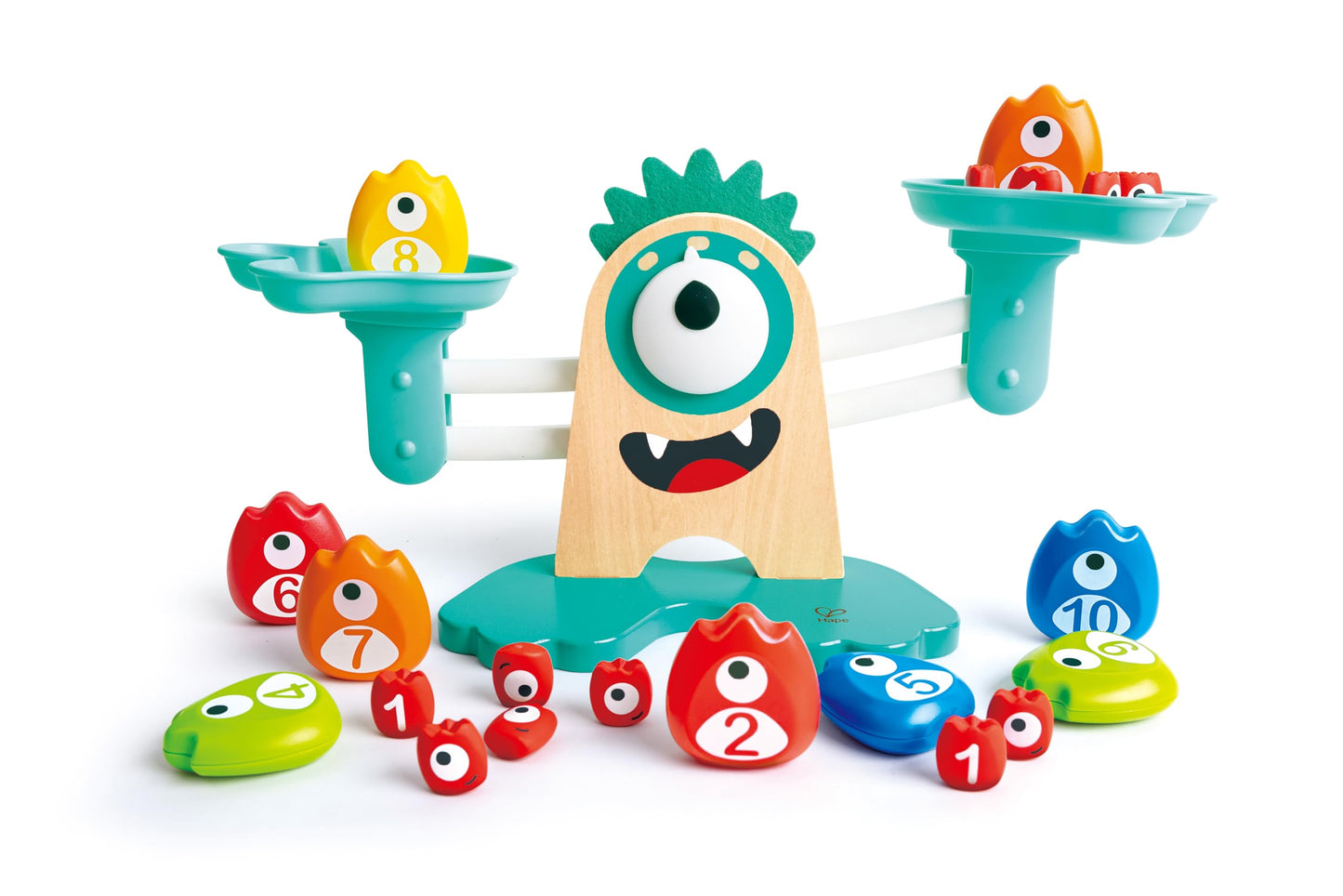 Hape Math Monster Scale Toy – 22-Piece Counting & Balance STEM Game