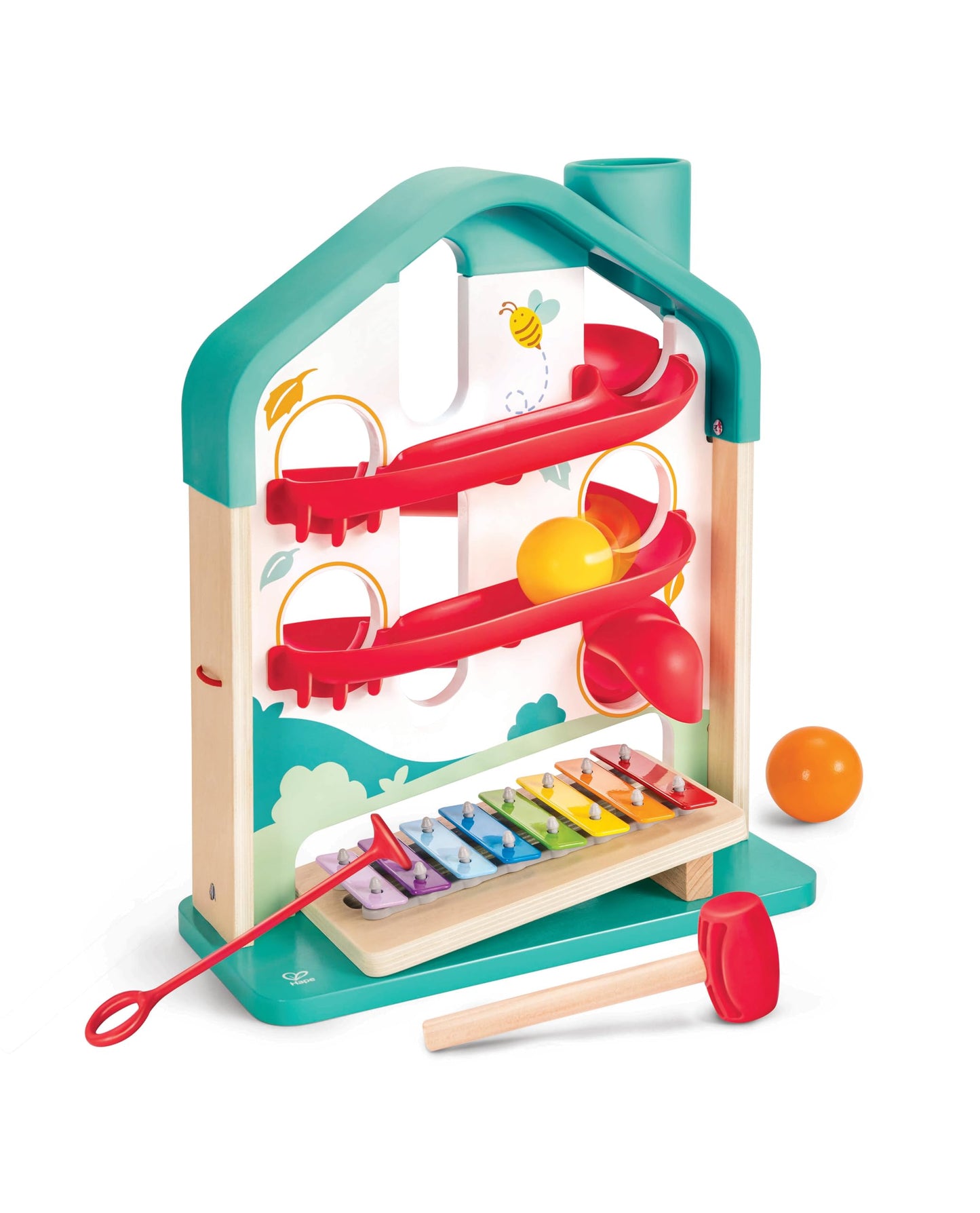 Hape Melody Mansion Ball Run – 2-in-1 Music & Ball Track