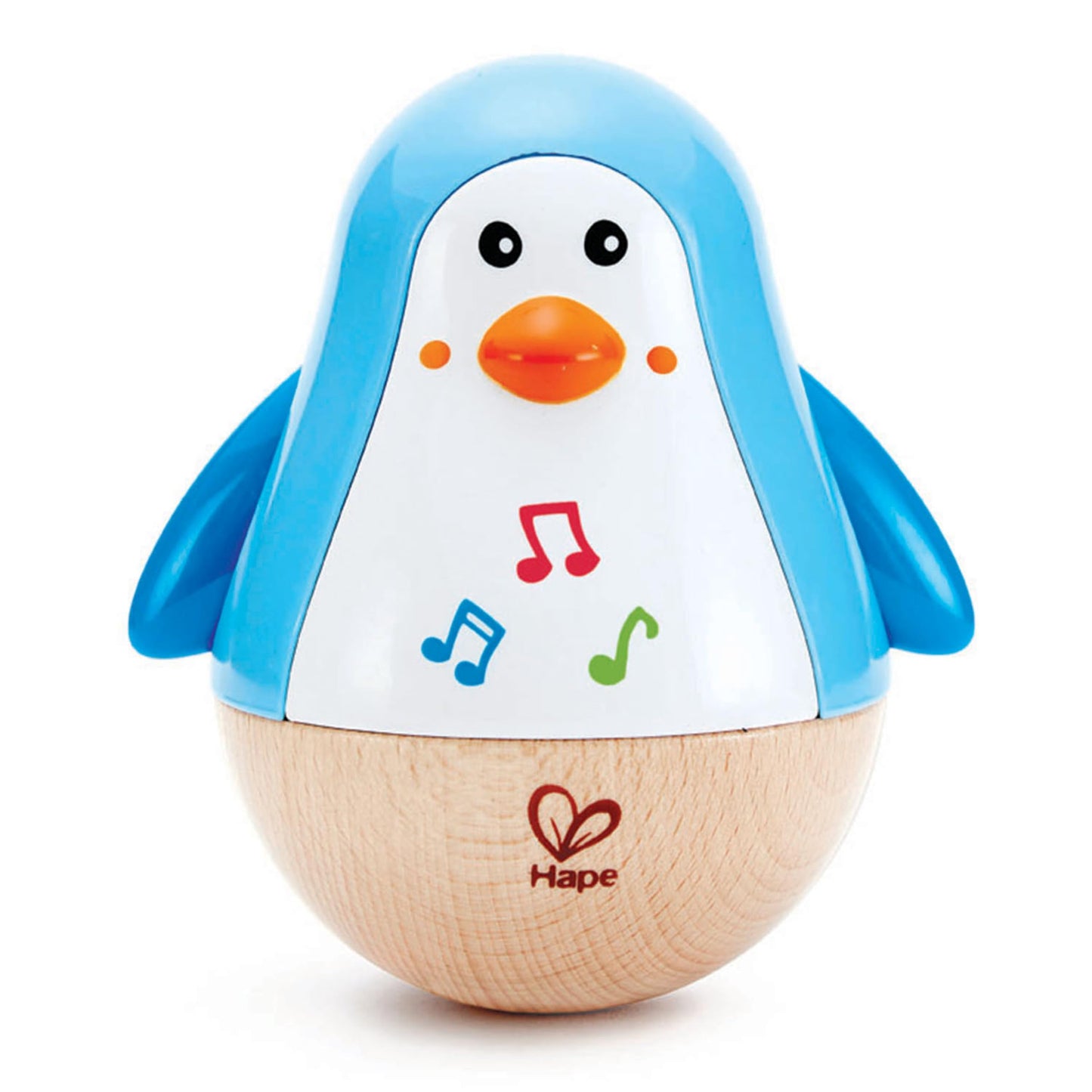 Hape Penguin Music Wobbler — Colorful Wobbling Penguin Toy for Babies 6 Months+
