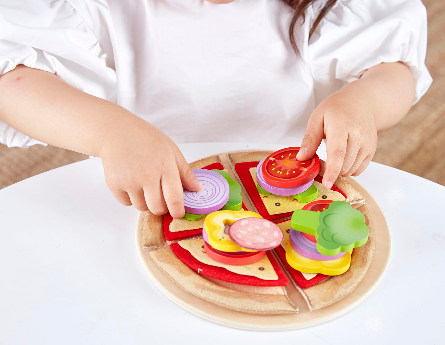 Hape Perfect Pizza Wooden Playset – 2-in-1 Pizza Oven & Delivery Box | 29 pcs | Ages 3+