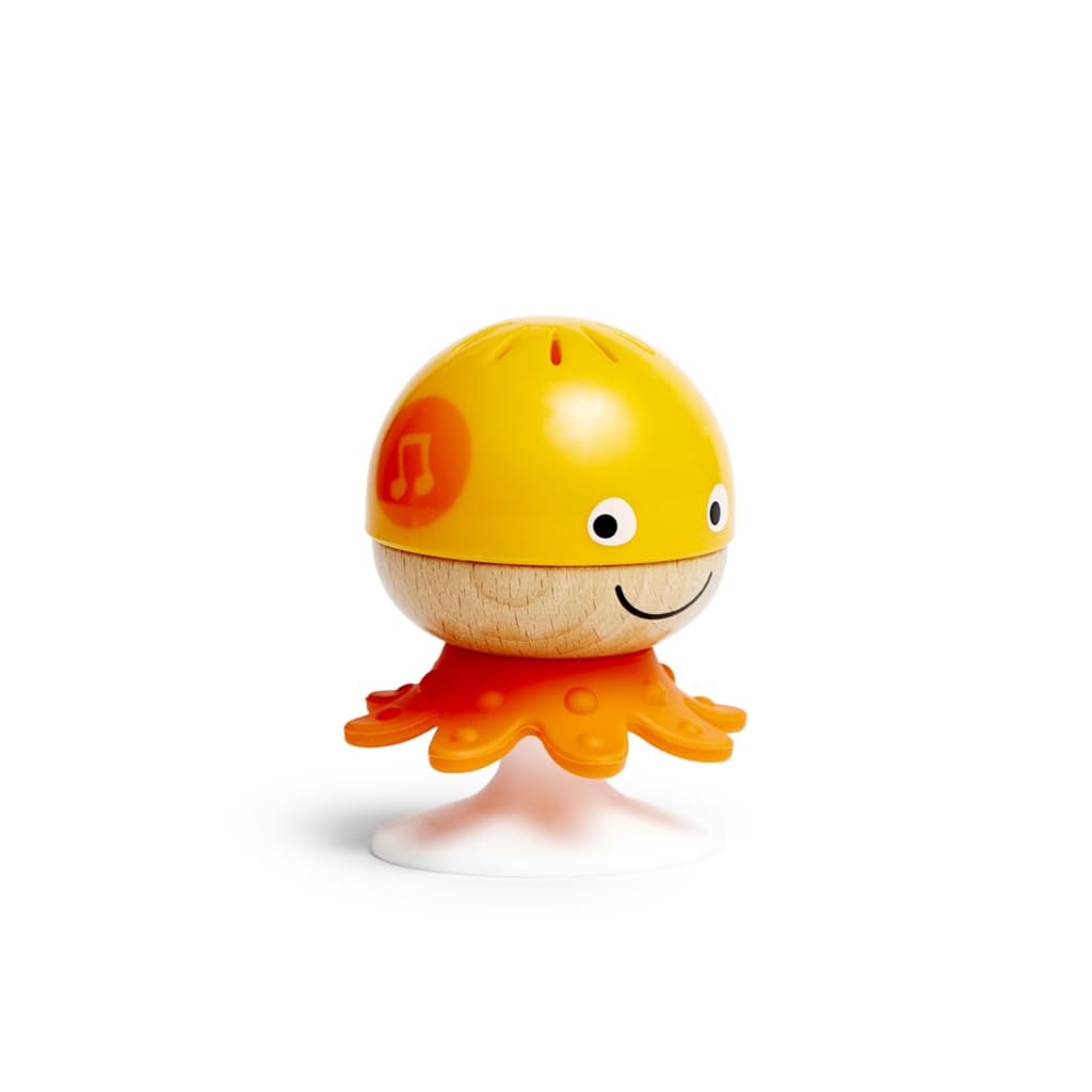 Hape Put-Stay Rattle Set: Three Sea Animal Suction Rattle Toys for Babies
