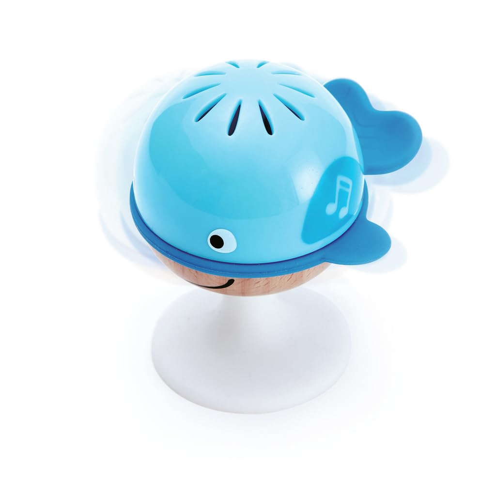 Hape Put-Stay Rattle Set: Three Sea Animal Suction Rattle Toys for Babies
