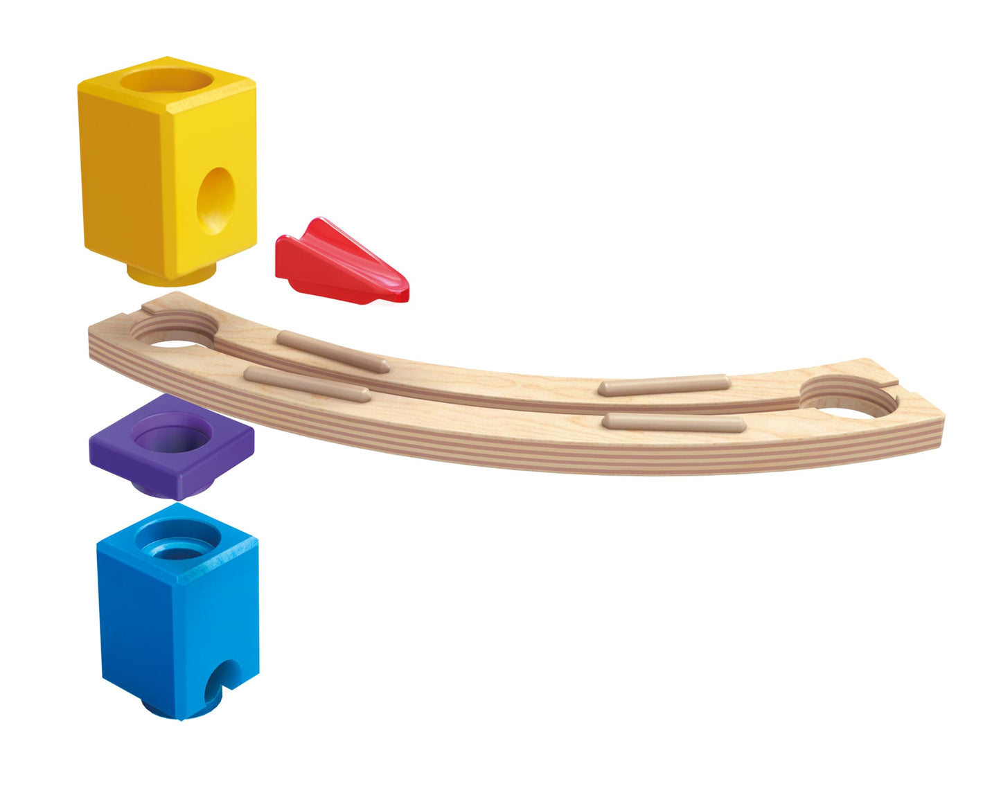 Hape Quadrilla Super Spirals Marble Run – Wooden STEM Toy for Kids 4+