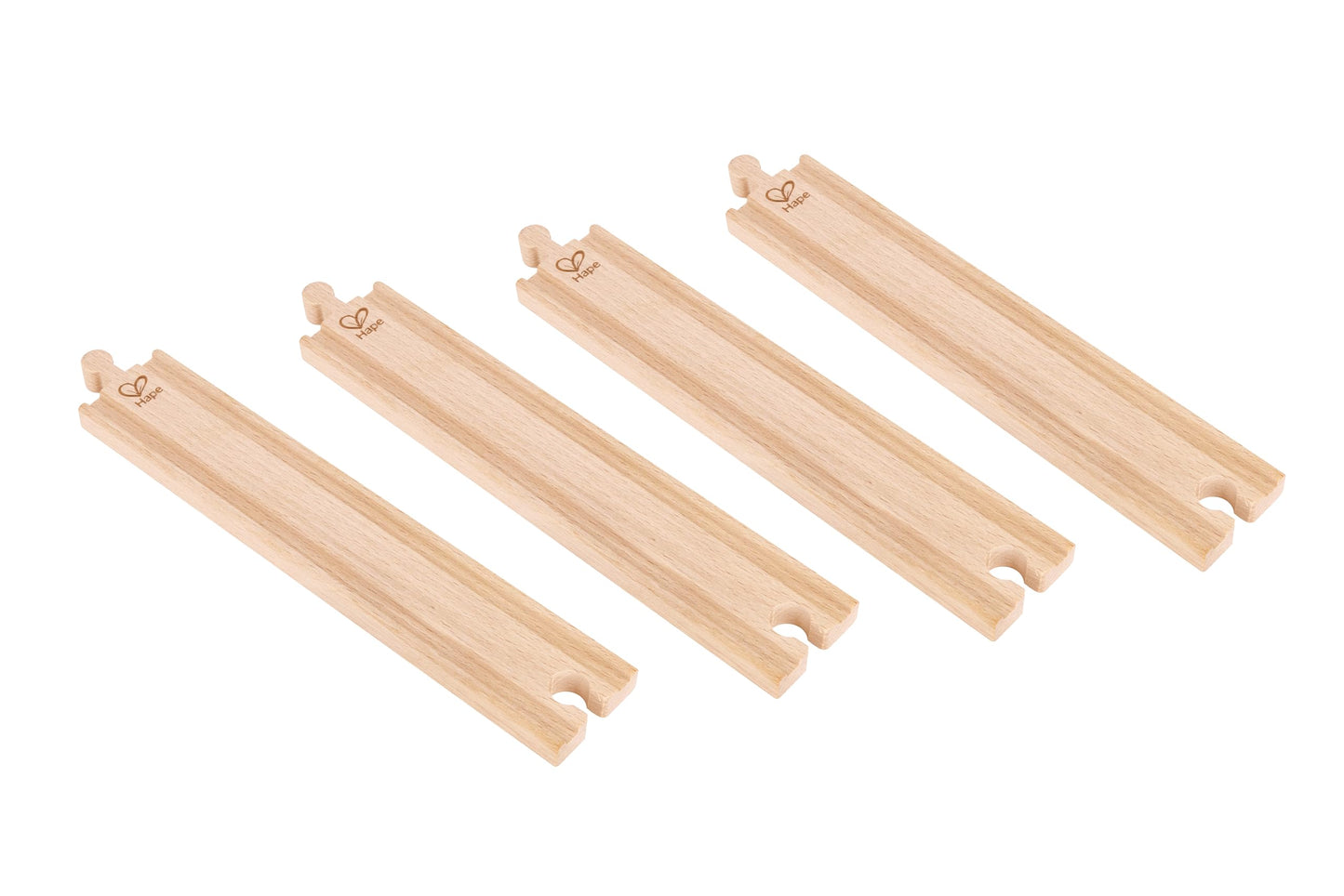 Hape 24 Pcs Wooden Railway Expansion Rail Pack – Compatible with Other Wooden Tracks