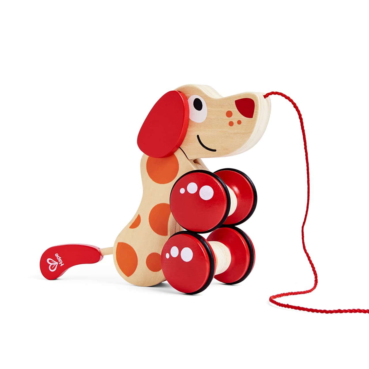 Hape Walk-A-Long Puppy Wooden Pull Toy – Safe, Durable Toddler Companion