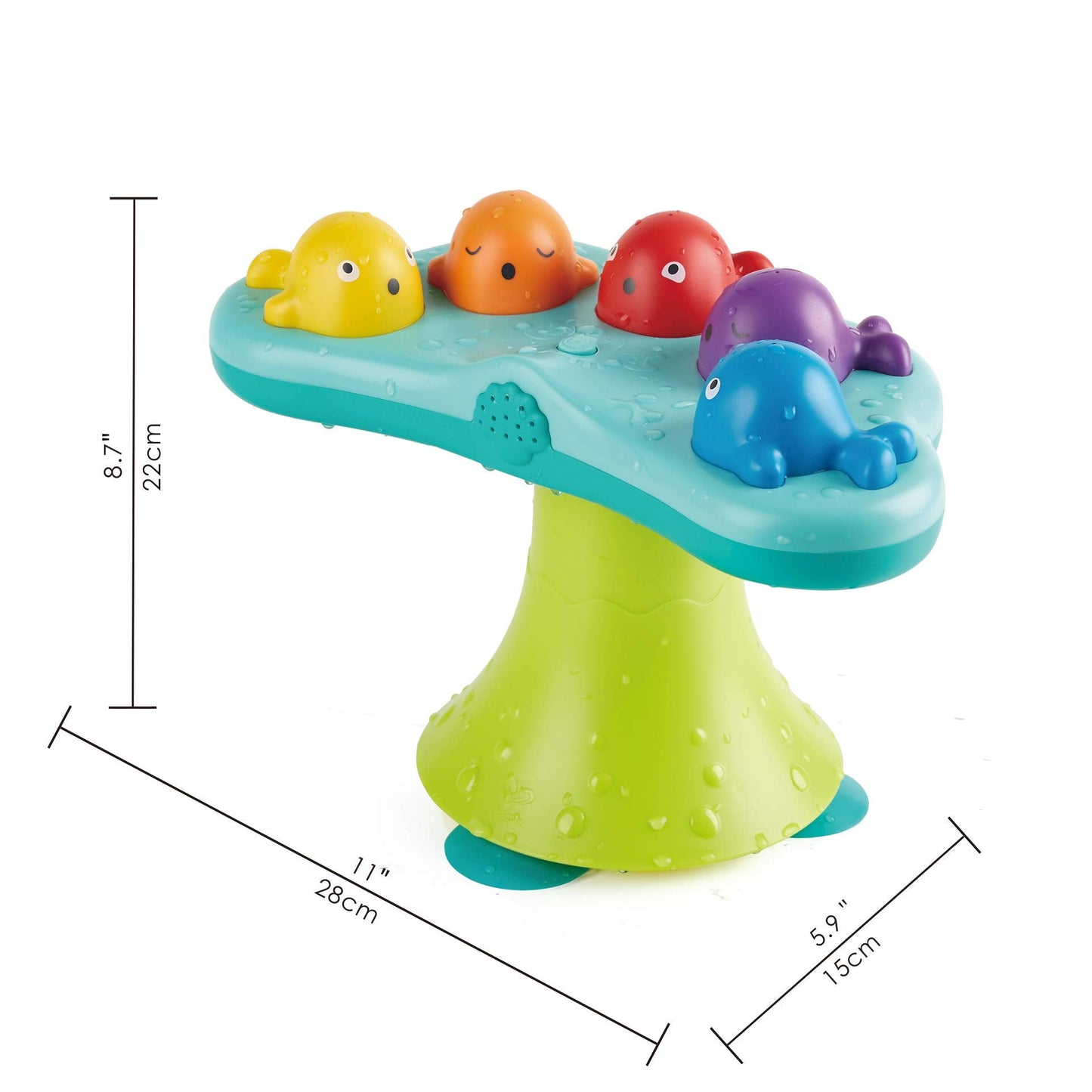 Hape Music Fountain Bath Toy – Whale Bath Toy with 2 Play Modes for Toddlers