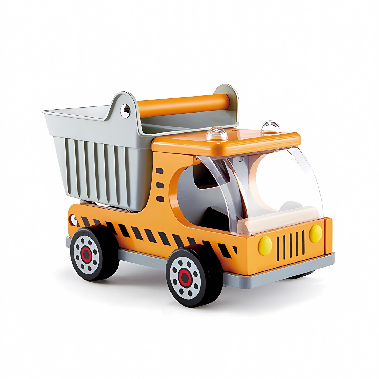 Hape Wooden Dump Truck for Toddlers – Pretend Play Construction Vehicle