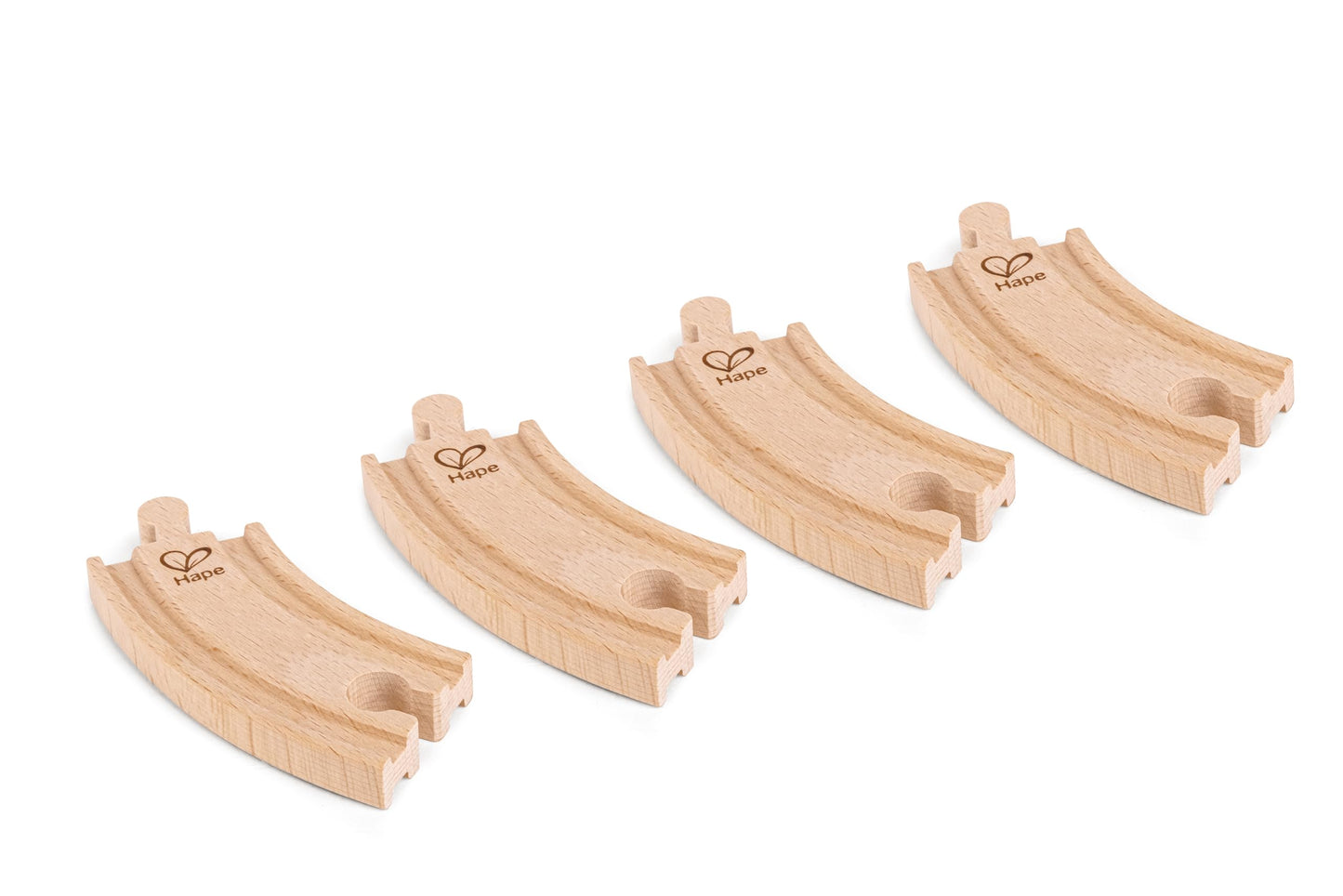 Hape 24 Pcs Wooden Railway Expansion Rail Pack – Compatible with Other Wooden Tracks