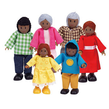 Dolls House Dolls - Happy Family  Wooden Dolls Set