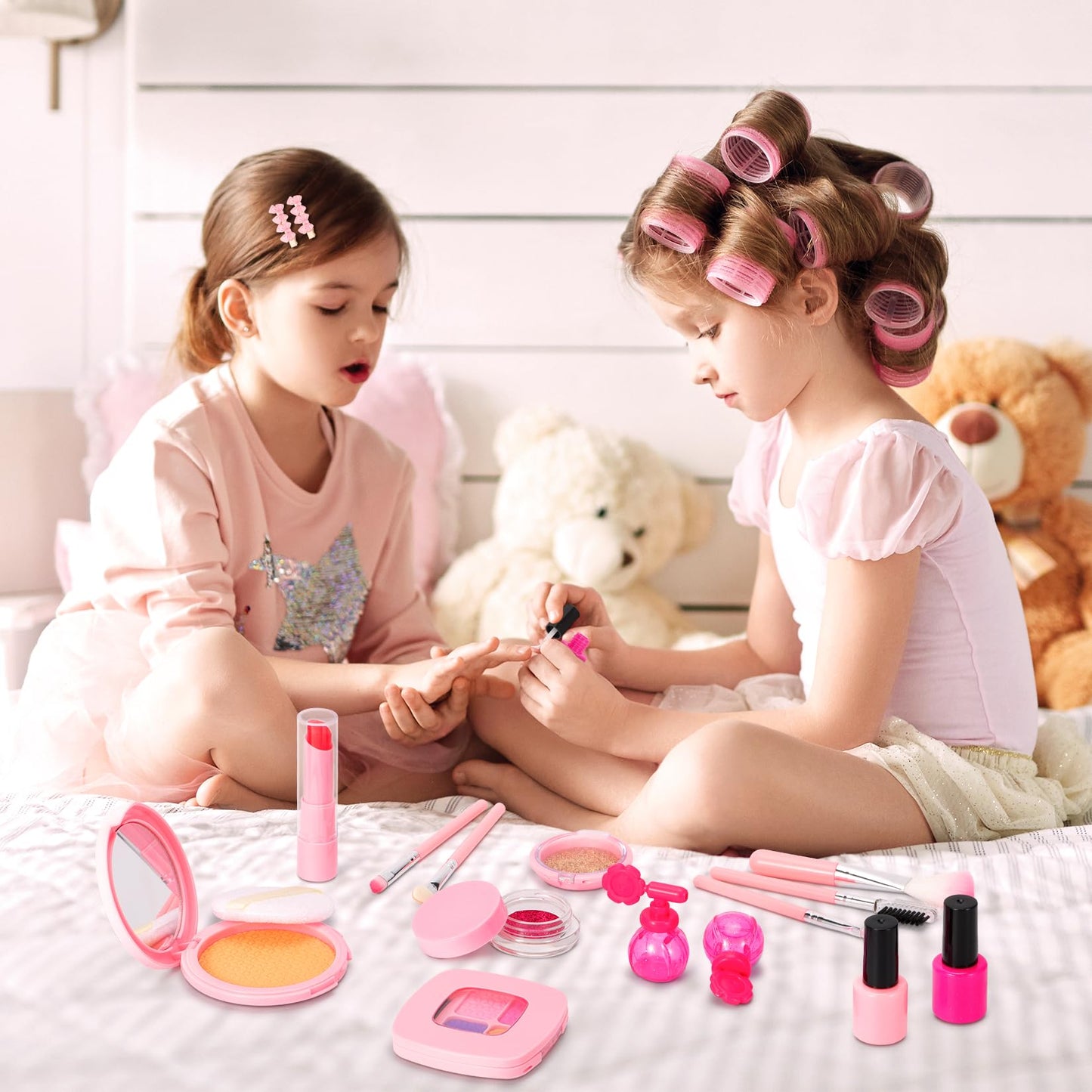 Hapgo Hair Salon Toys for Girls – 39-Piece Pretend Play Hair Styling Kit