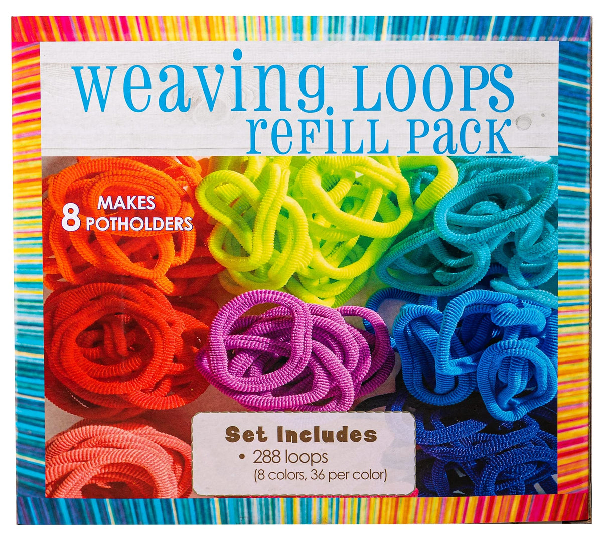 Hapinest Potholder Weaving Loom Refill Loops – 288 Pack for 7x7 Loom