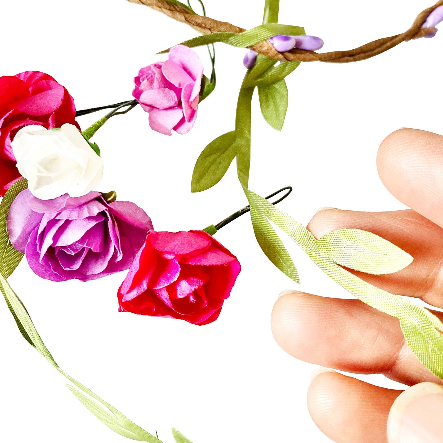 Hapinest Flower Crown & Bracelet Craft Kit for Girls | DIY Headbands & Jewelry