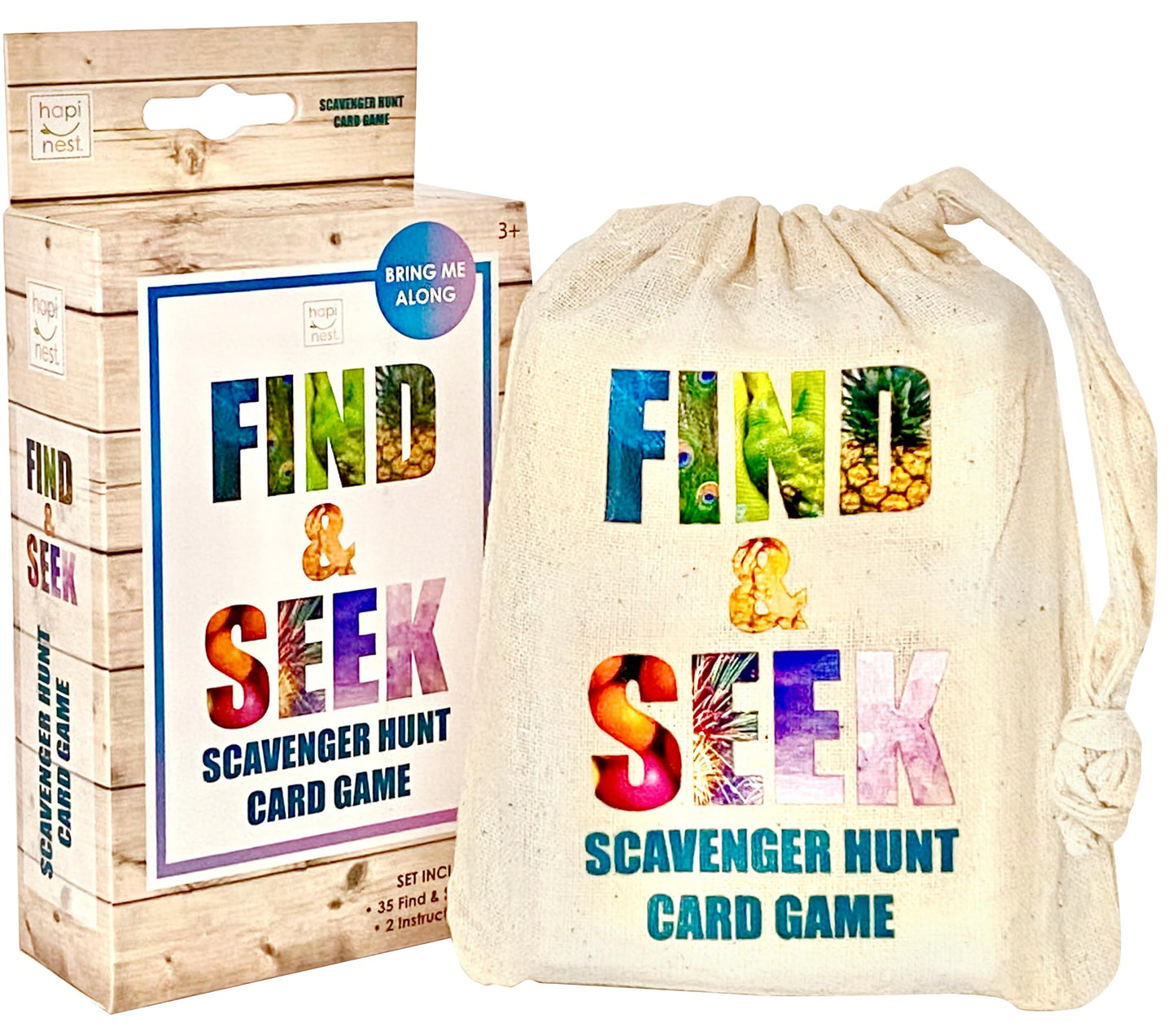 Hapinest Find and Seek Scavenger Hunt Card Game – Indoor & Outdoor Fun for Kids 3+