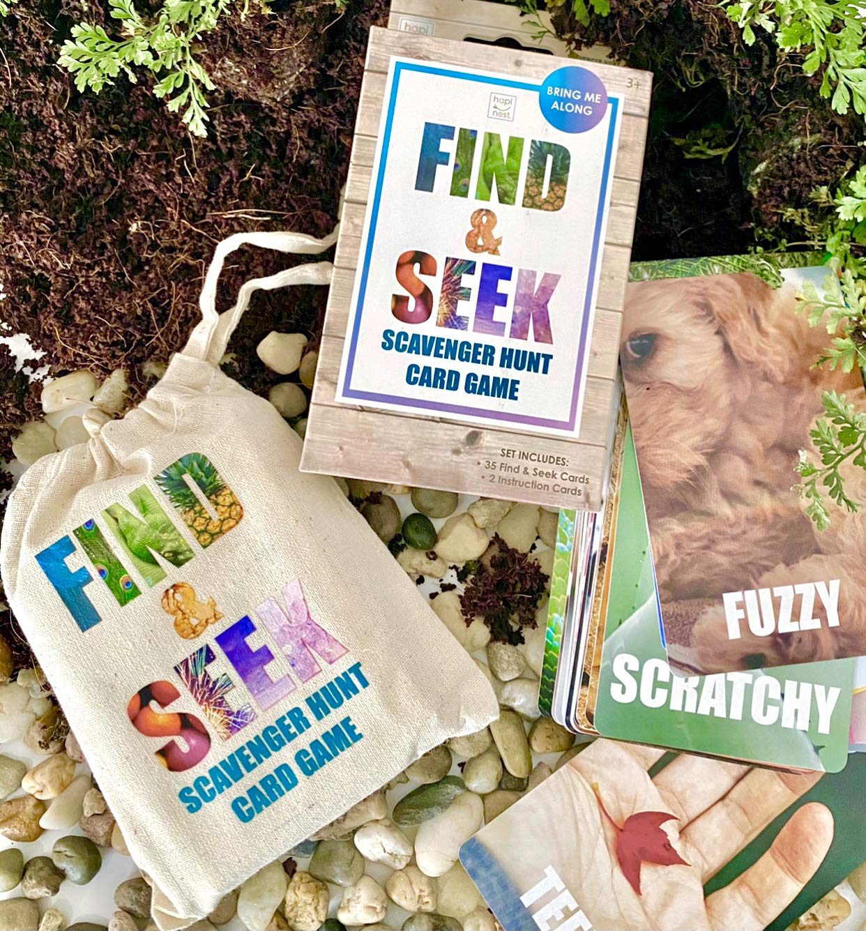 Hapinest Find and Seek Scavenger Hunt Card Game – Indoor & Outdoor Fun for Kids 3+