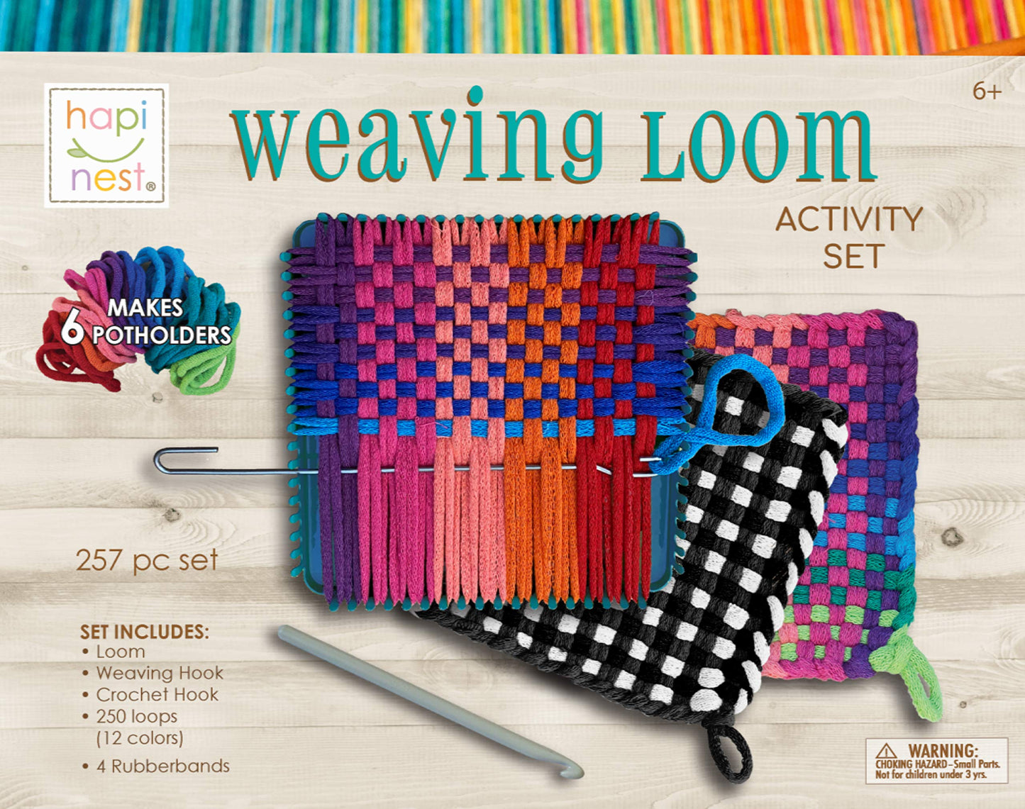 Hapinest Make Your Own Potholders Weaving Loom Kit for Kids