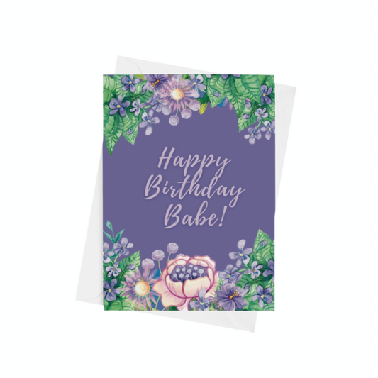Happy Birthday Babe Card