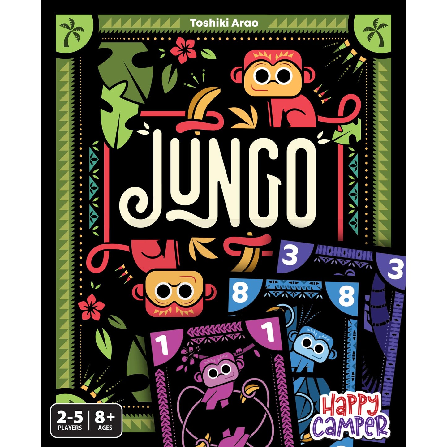 Happy Camper Jungo Card Game | Simple Not-So-Simple Choices for 2-5 Players | Ages 8+ | Travel Friendly