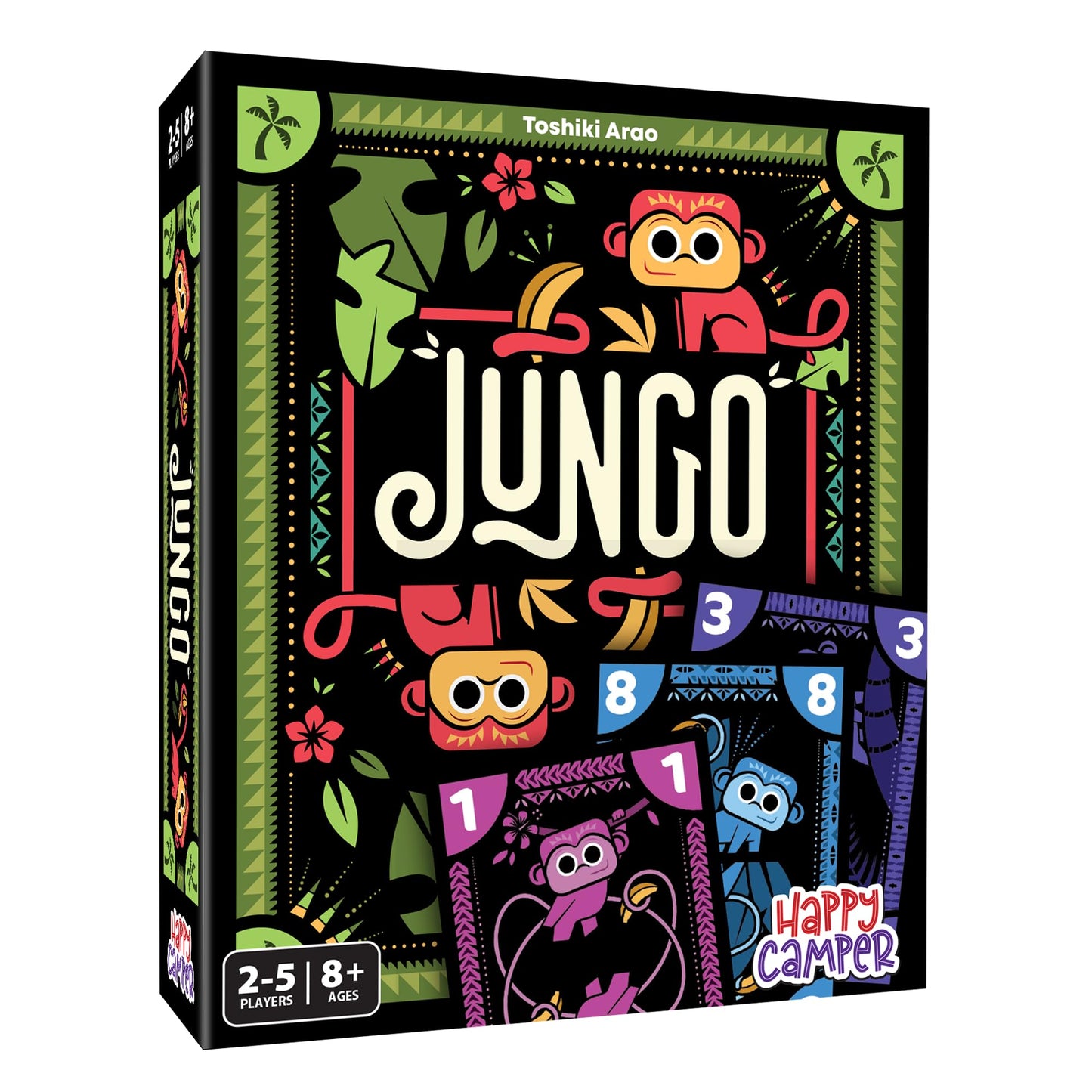 Happy Camper Jungo Card Game | Simple Not-So-Simple Choices for 2-5 Players | Ages 8+ | Travel Friendly