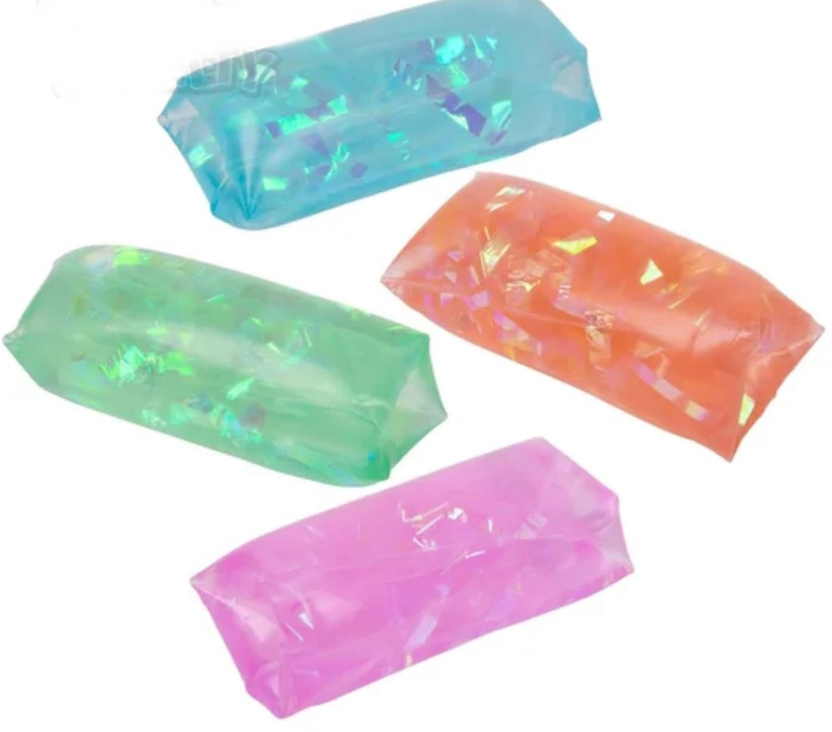 Water Wiggler 4 Pack - Prismatic Sparkle Sensory Fidget Toys | HAPPY DEALS