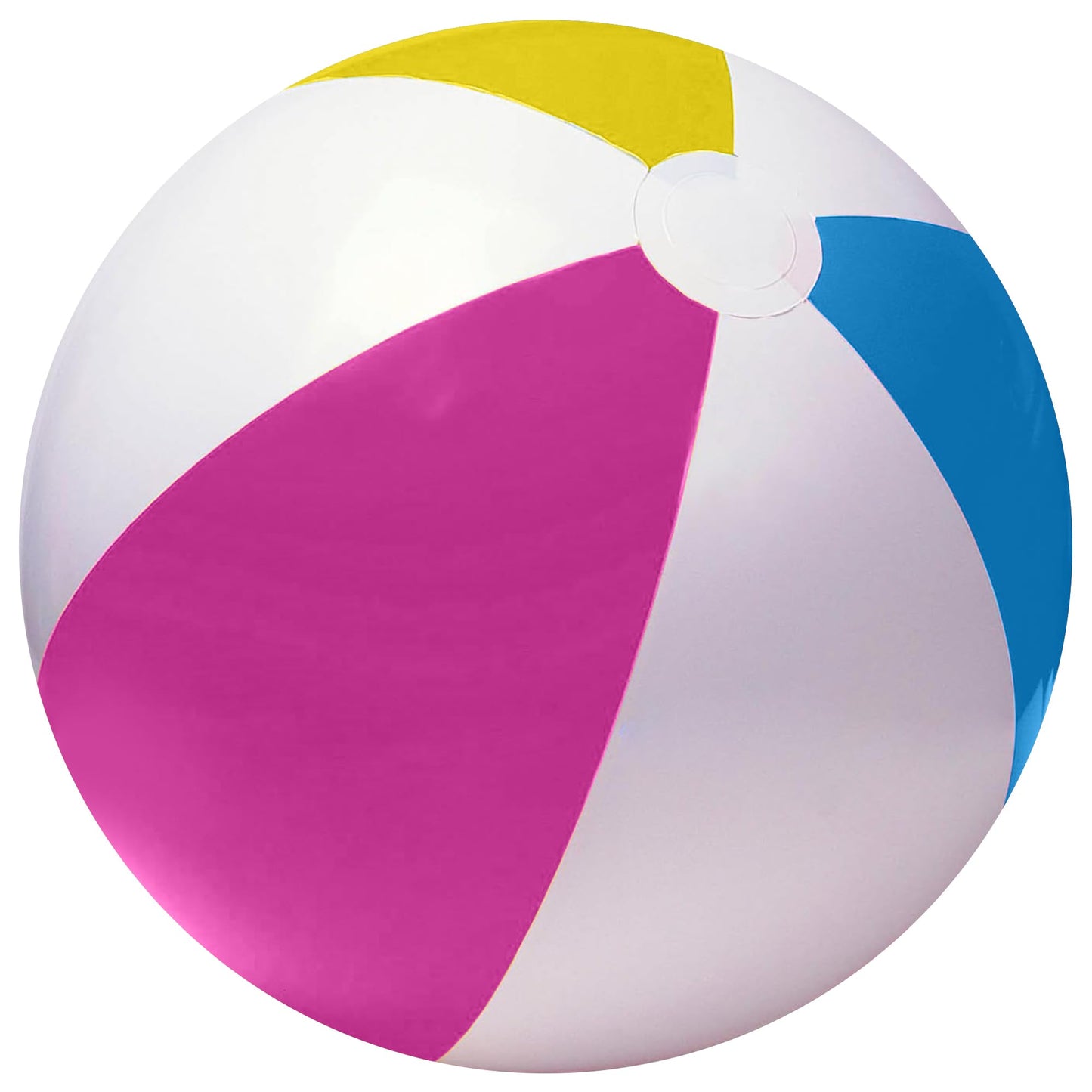Happy Hippo 22-Inch Beach Ball Pack of 3 - Pastel Rainbow Inflatable Pool Toys