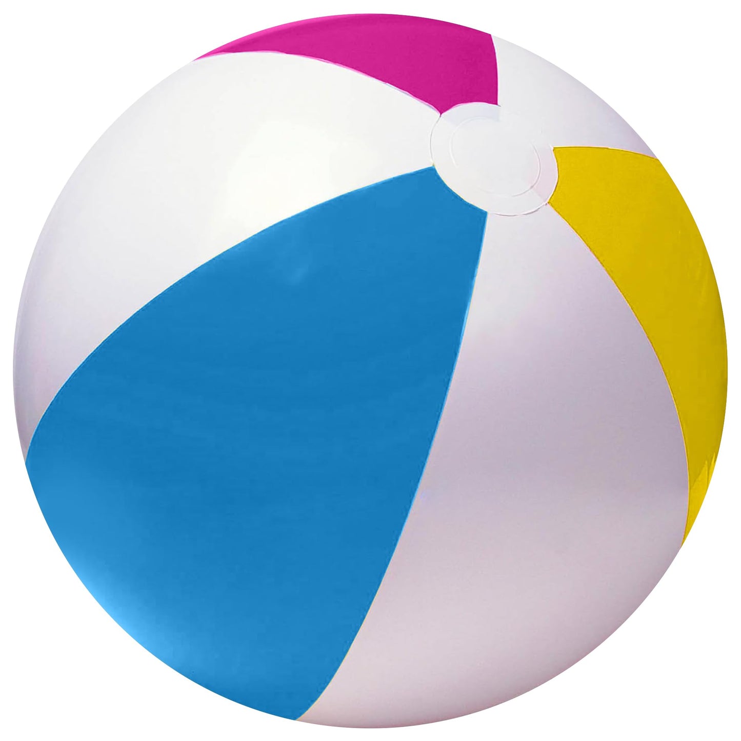 Happy Hippo 22-Inch Beach Ball Pack of 3 - Pastel Rainbow Inflatable Pool Toys