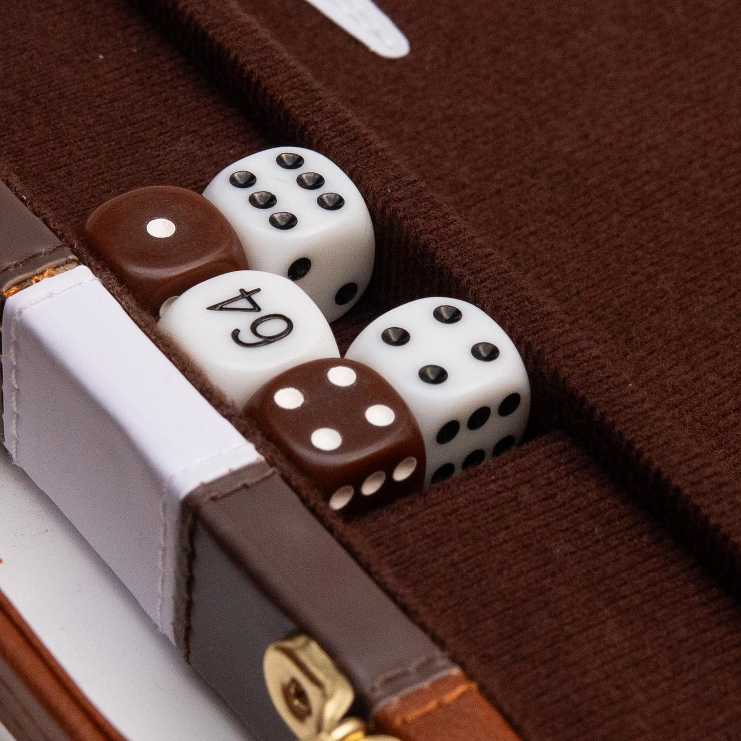 Happy Hippo Deluxe Backgammon Set – Leather-Like Case, Felt Interior, 18-Inch Board