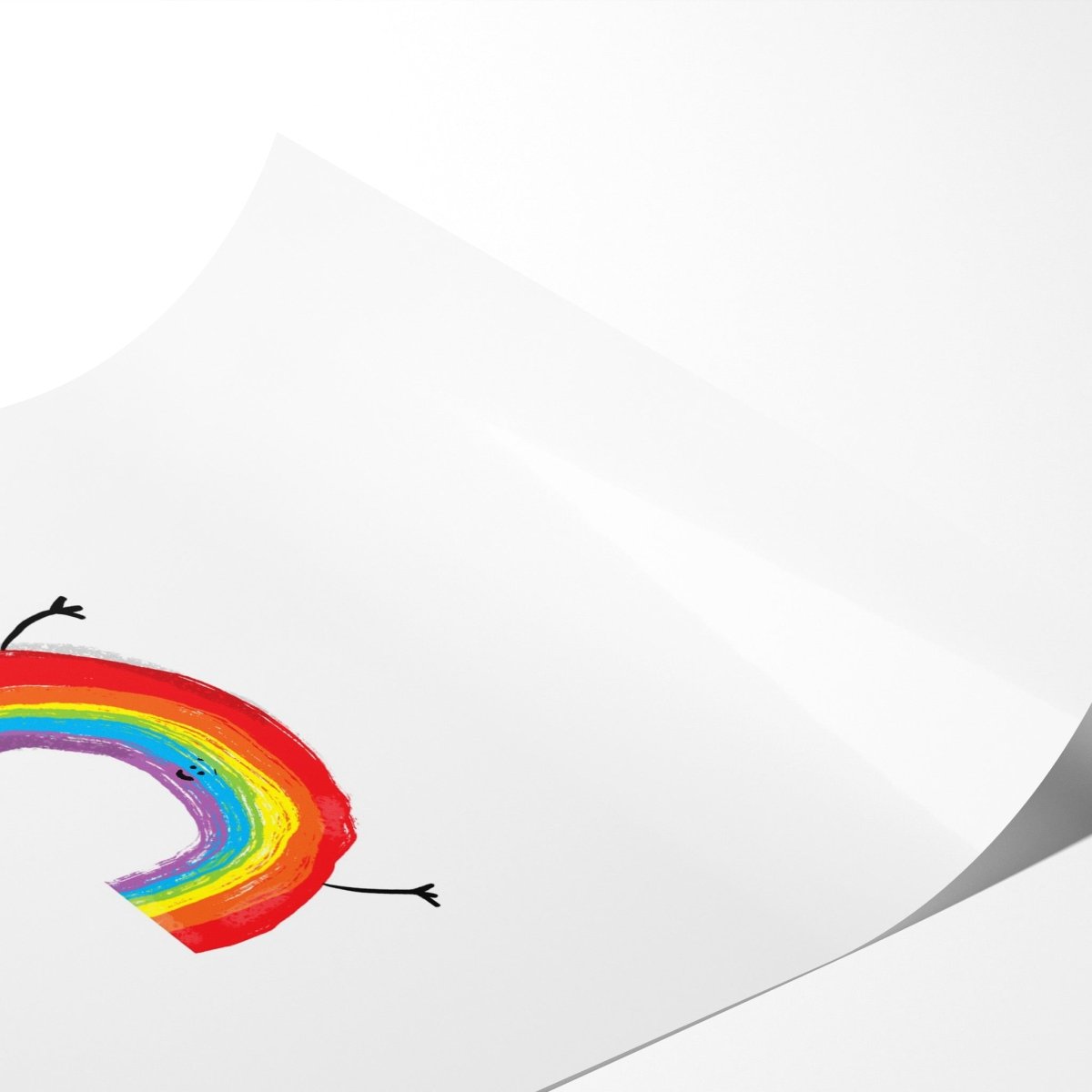 Happy Rainbow Wall Art Print