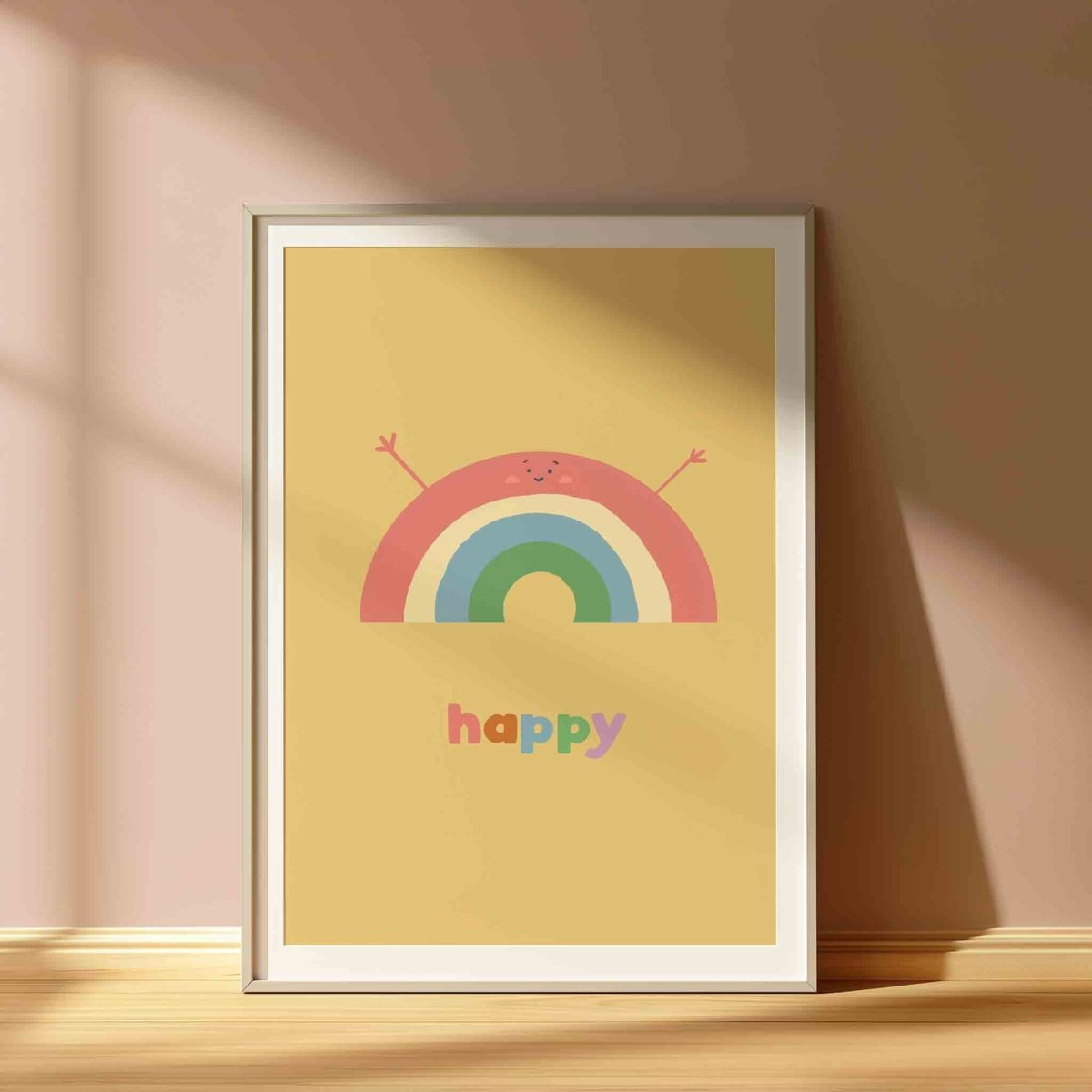 Happy Rainbow Wall Art Print