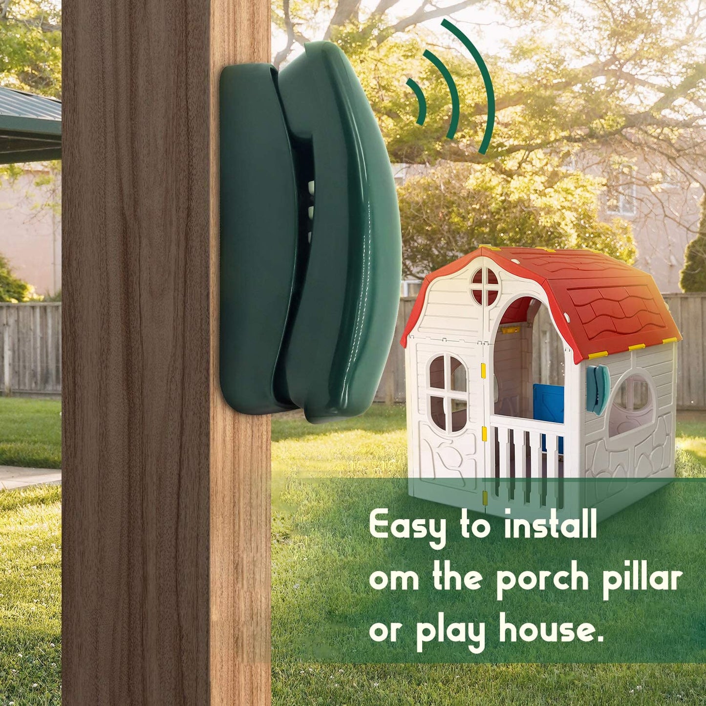 HAPPYPIE Toy Phone for Kids – Pretend Play Learning Phone (Green)