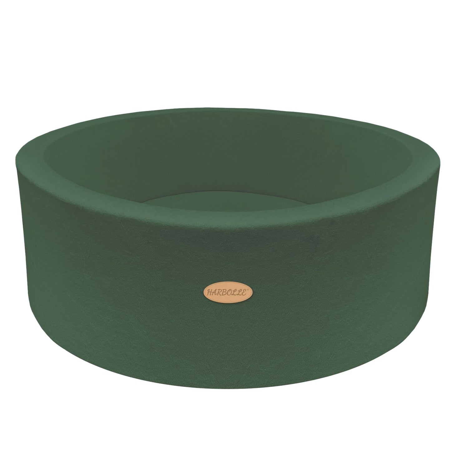HARBOLLE 35.4-Inch Soft Fleece Ball Pit & Playpen for Toddlers, Indoor/Outdoor, Green