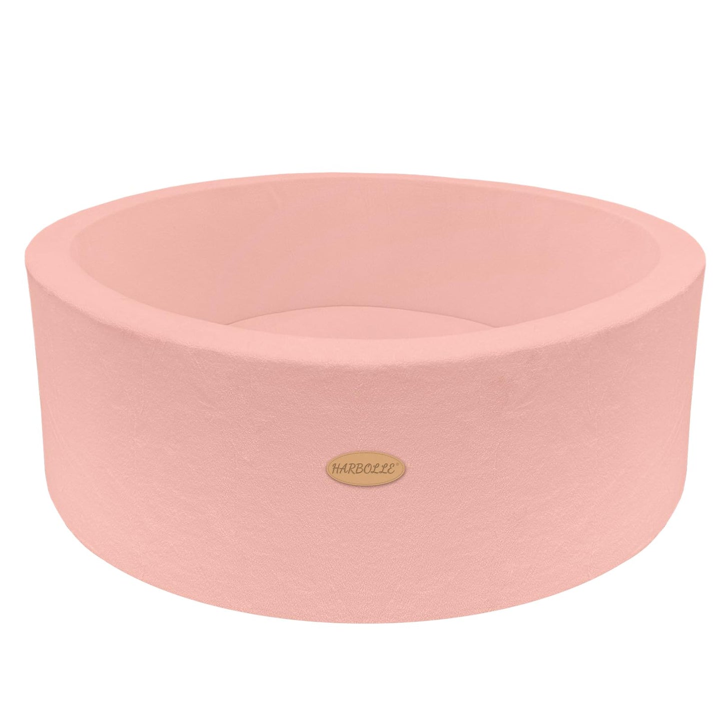 HARBOLLE 35.4in Soft Fleece Ball Pit & Playpen – Indoor/Outdoor Toddler Play Center, Pink