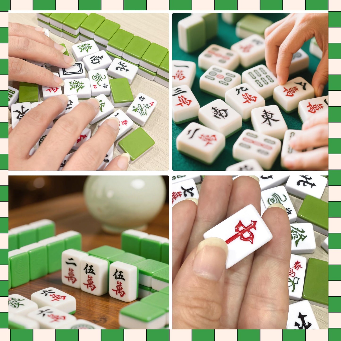 Harborway Mini Chinese Mahjong Set – 144 Tiles with Travel Case | Portable for Beginners & Enthusiasts