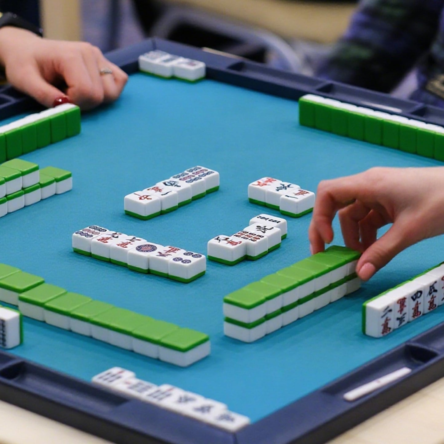 Harborway Mini Chinese Mahjong Set – 144 Tiles with Travel Case | Portable for Beginners & Enthusiasts