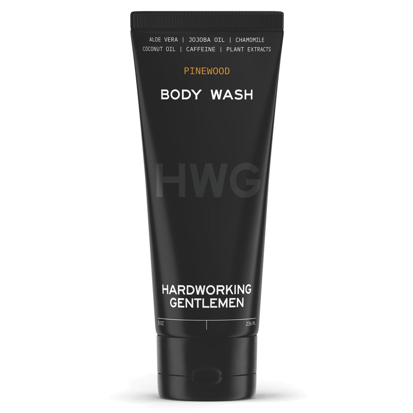 Hardworking Gentlemen Natural Body Wash – Pinewood Scent, Organic Aloe & Jojoba, Sulfate-Free