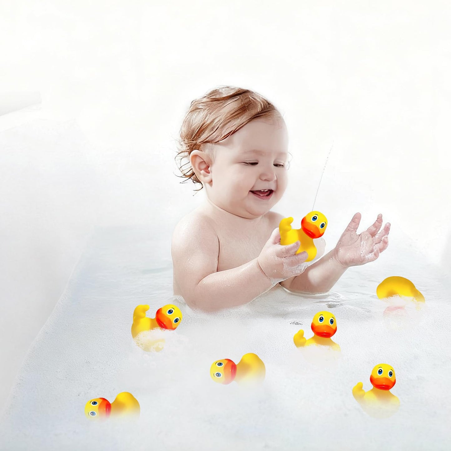 Harewu 3-Pack Rubber Ducks – Middle-Finger Duck Party Favors & Decor