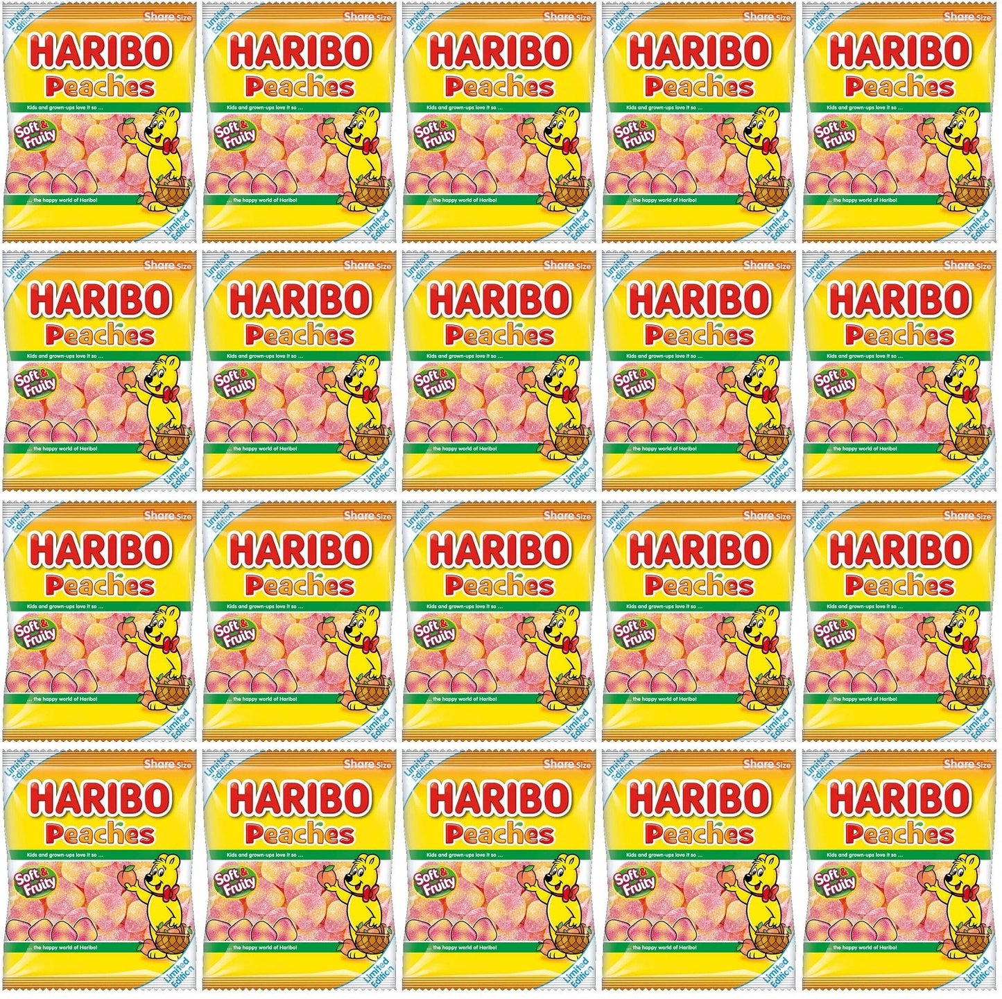 20 x Haribo Peaches 160G