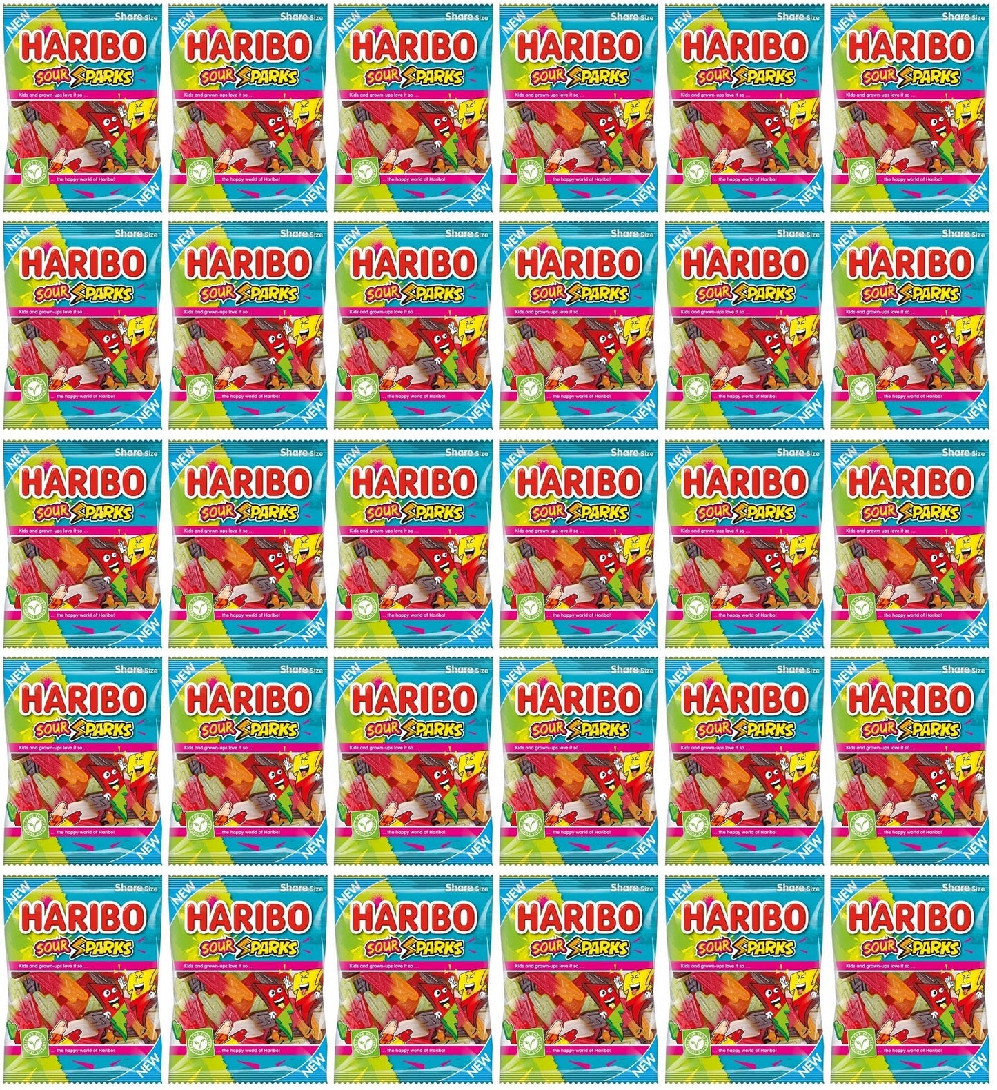 30 x Haribo Sour Sparks 140G