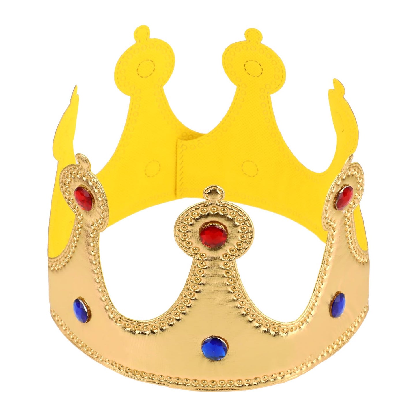 Hariendny Prince Golden King Crown Birthday Hat - Dress-Up Party Accessory & Photo Prop