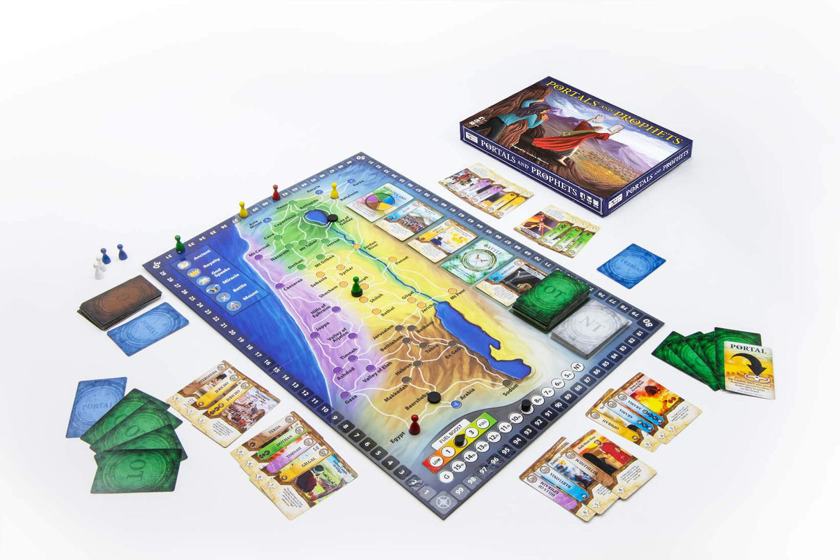 Portals and Prophets - Second Printing | Harmon Games | Family Strategy Board Game (2-5 Players, 30-60 Minutes)