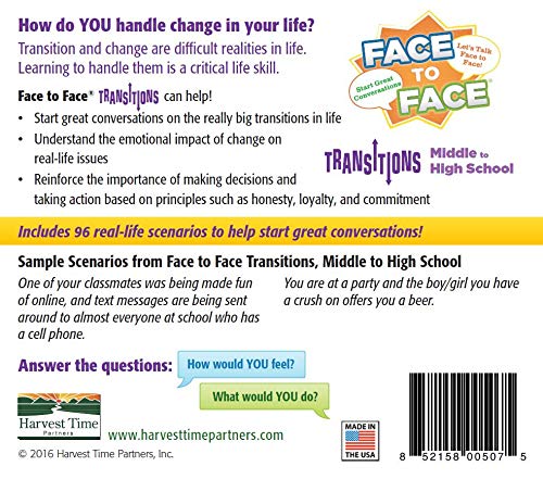 Harvest Time Partners Face to Face Transitions Card Game – Teen & Adult Conversation