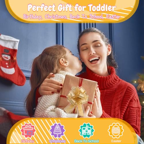 HarVow Busy Board with LED Light Switches – Montessori Toddler Toy for 1–3 Years