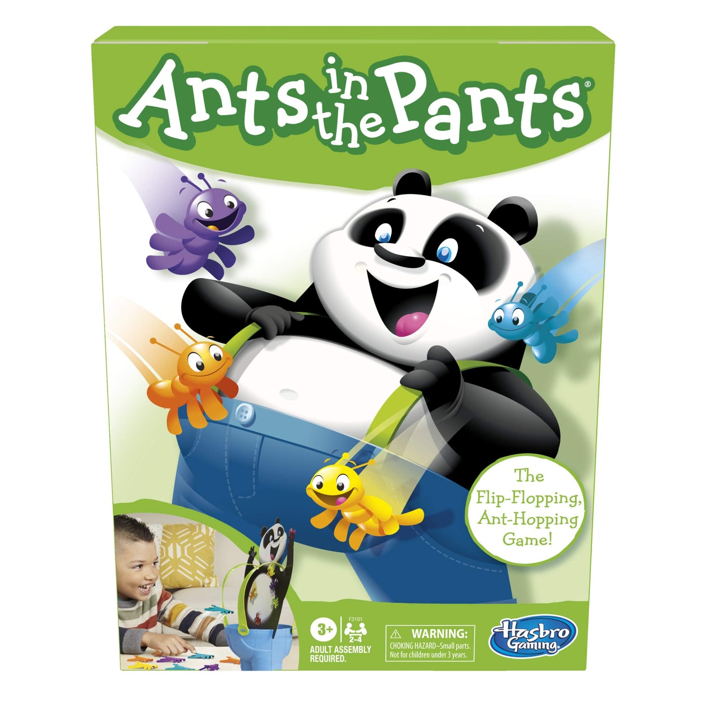 Hasbro Gaming Ants in the Pants – Preschool Board Game for 2-4 Players (Ages 3+), Amazon Exclusive
