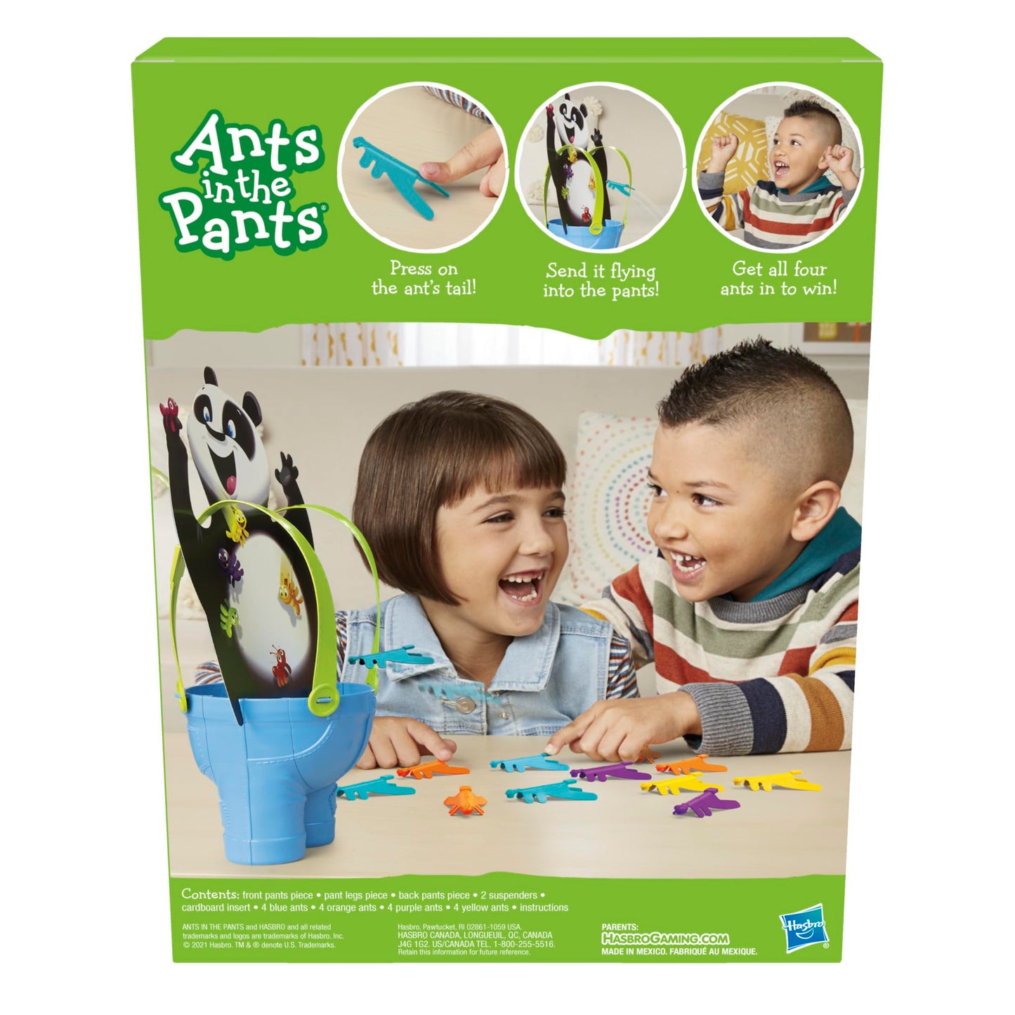 Hasbro Gaming Ants in the Pants – Preschool Board Game for 2-4 Players (Ages 3+), Amazon Exclusive