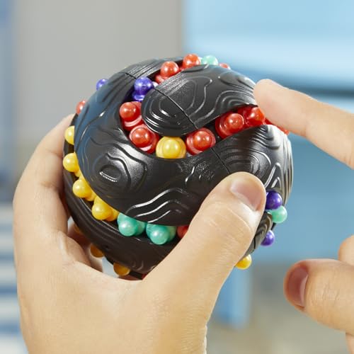 Hasbro Gaming Atomix: 1-Player Spherical Brainteaser Puzzle — Portable Fidget Toy