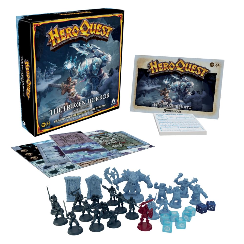 Hasbro Avalon Hill HeroQuest The Frozen Horror Quest Pack – Dungeon Crawler Expansion